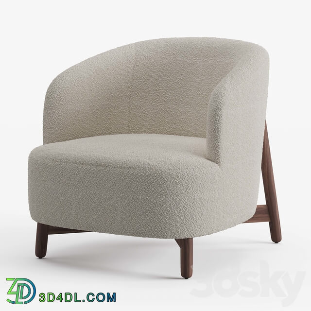 Porada copine wood armchair