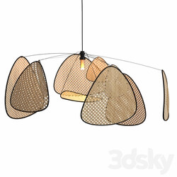 Trouva rattan hanging lamp Pendant light 3D Models 