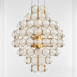 Unique Statement Tiered Chandelier Pendant light 3D Models 