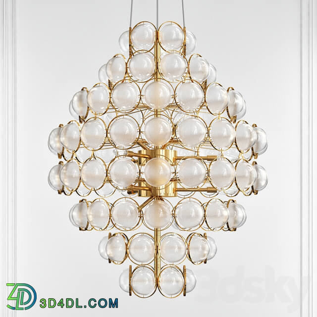 Unique Statement Tiered Chandelier Pendant light 3D Models