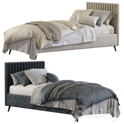 Bed with a soft headboard 4 