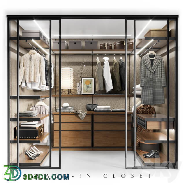 Wardrobe Display cabinets Molteni WALK IN CLOSET