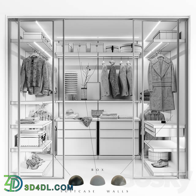 Wardrobe Display cabinets Molteni WALK IN CLOSET