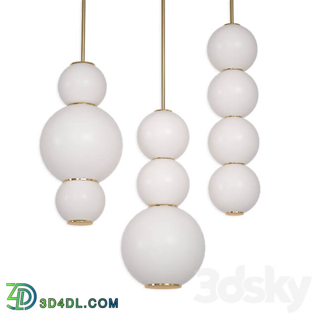Chandelier beads lampatron Pendant light 3D Models