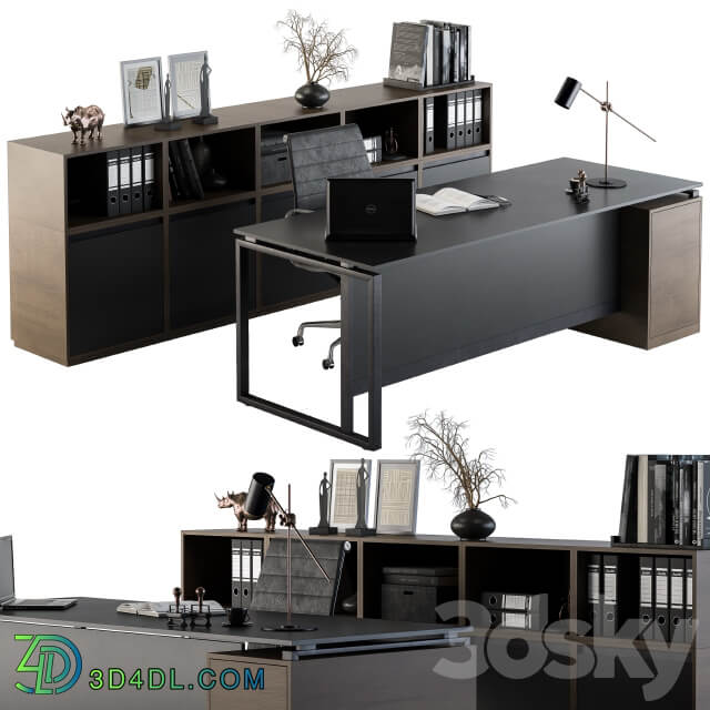 Office Furniture Manager Set 07