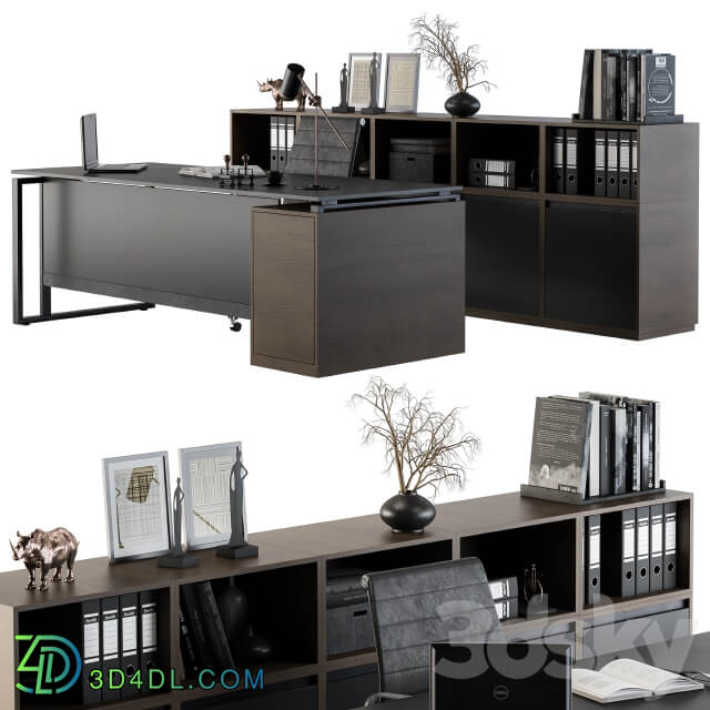 Office Furniture Manager Set 07