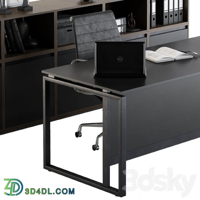 Office Furniture Manager Set 07