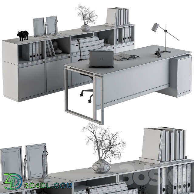 Office Furniture Manager Set 07