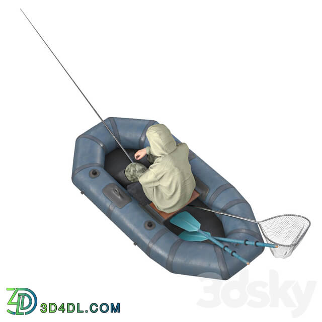 Fisherman in a boat