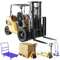 CAT Forklift Manual Loader and Warehouse Carts Kit 