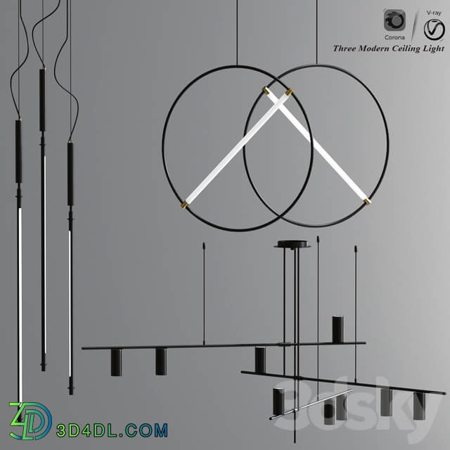 Modern Led Ceiling Light Collection Pendant light 3D Models