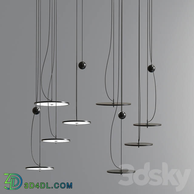 Modern Ceiling Light Suspension Pendant Pendant light 3D Models