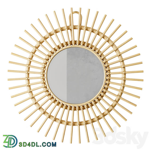 H M Home Rotan Mirror