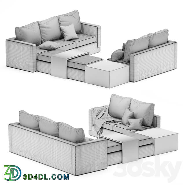 Minotti sofa cream