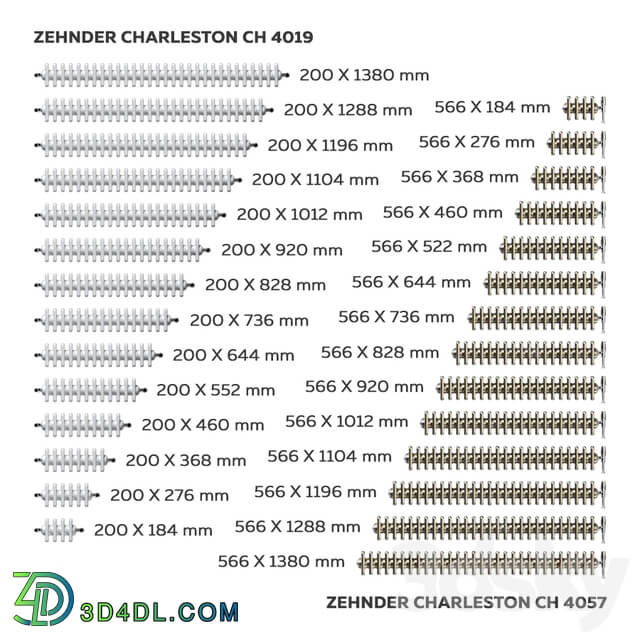 Zehnder Charleston radiators 4C