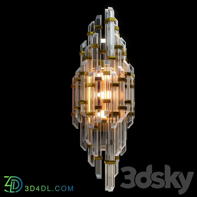 Houseton crystal wall lamp