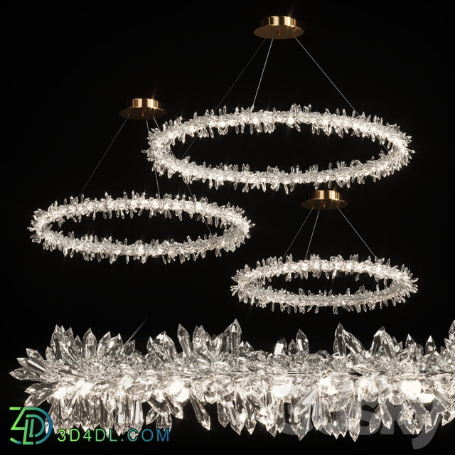 Pendant light Crystal ring chandelier SIBYL