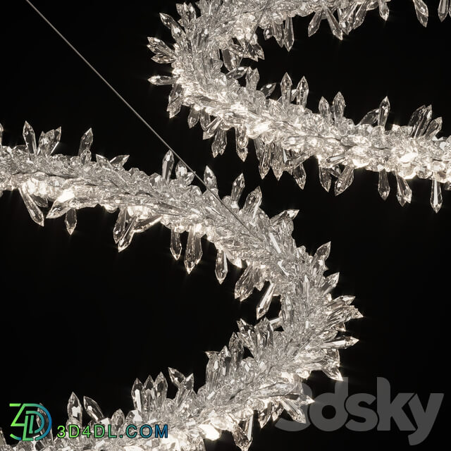 Pendant light Crystal ring chandelier SIBYL