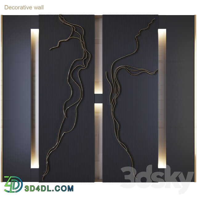 Decorative wall SVblack