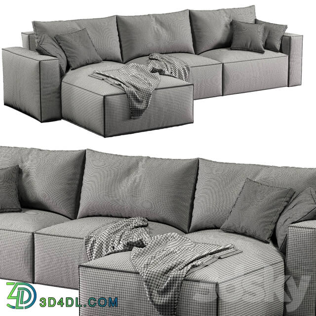 Room108 Leather sofa Elise stretch