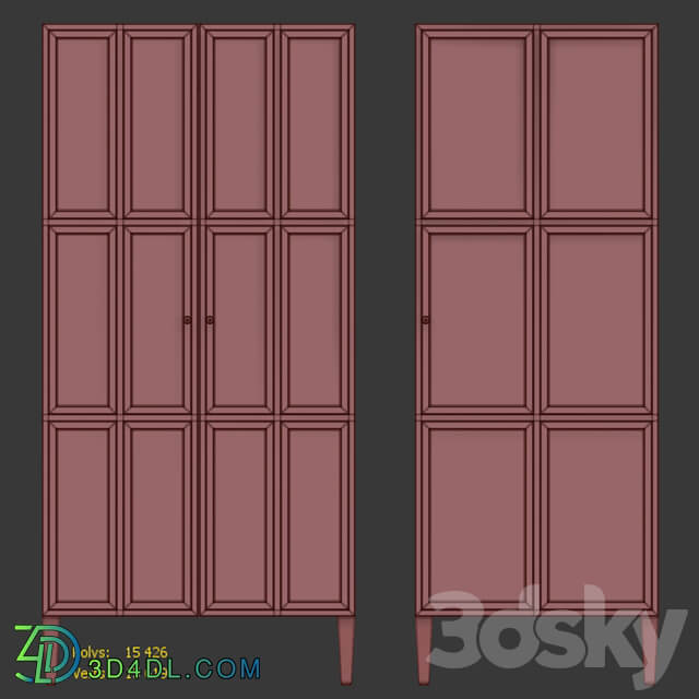 Wardrobe Display cabinets Swing cabinet Andersen. Wardrobe Andersen by Etg Home