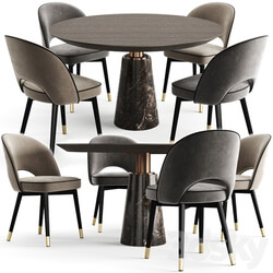 Table Chair Eichholtz Dining Table Genova And Chair Cliff 