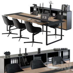 Meeting Table with office chair 06 