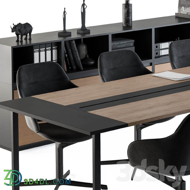 Meeting Table with office chair 06