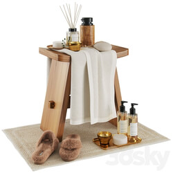 Zara home wood stool 