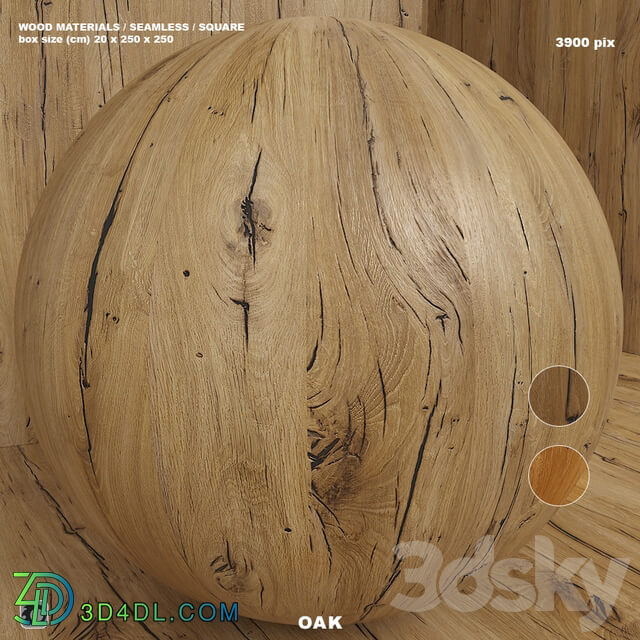 Material wood seamless oak set 108