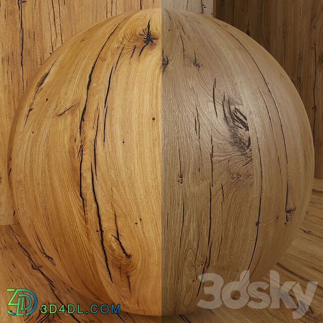 Material wood seamless oak set 108