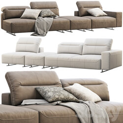 BoConcept Hampton modular leather sofas 2 options  