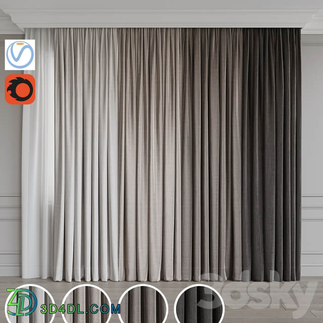 A set of curtains 75