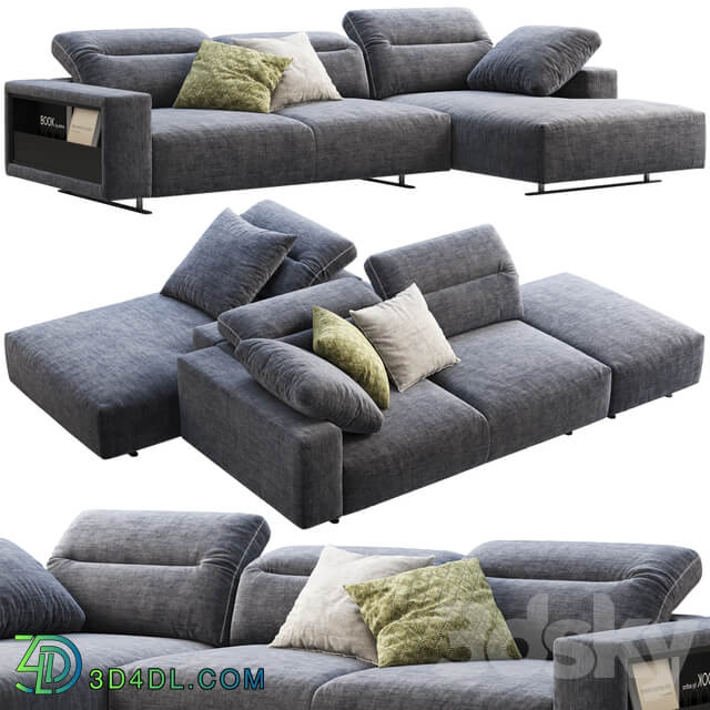 BoConcept Hampton chaise lounge fabric sofas 2 options 