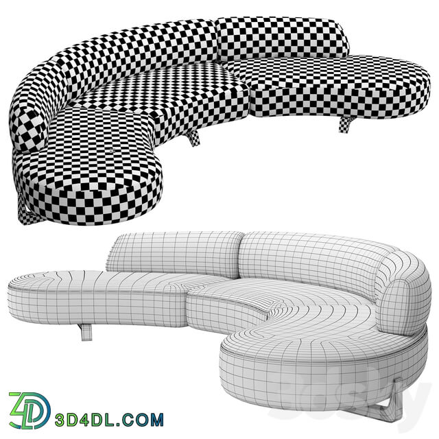 Vao Sofa 380 Paolo Castelli 3D Models