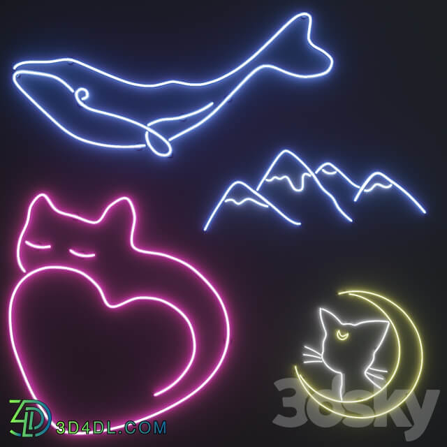 Other decorative objects Neon set 2