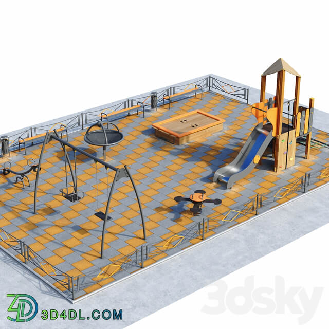 Children playground 3D Models