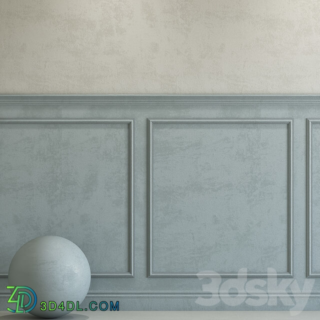 Stone Decorative plaster with molding 100