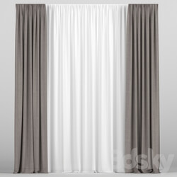 Curtains with tulle 