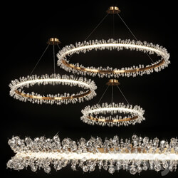 Pendant light Crystal ring chandelier THERA 