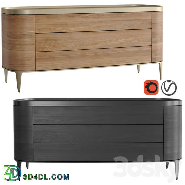 Sideboard Chest of drawer Poliform Gentleman Chest of Drawers