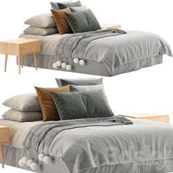 Bed Scandinavian bed 