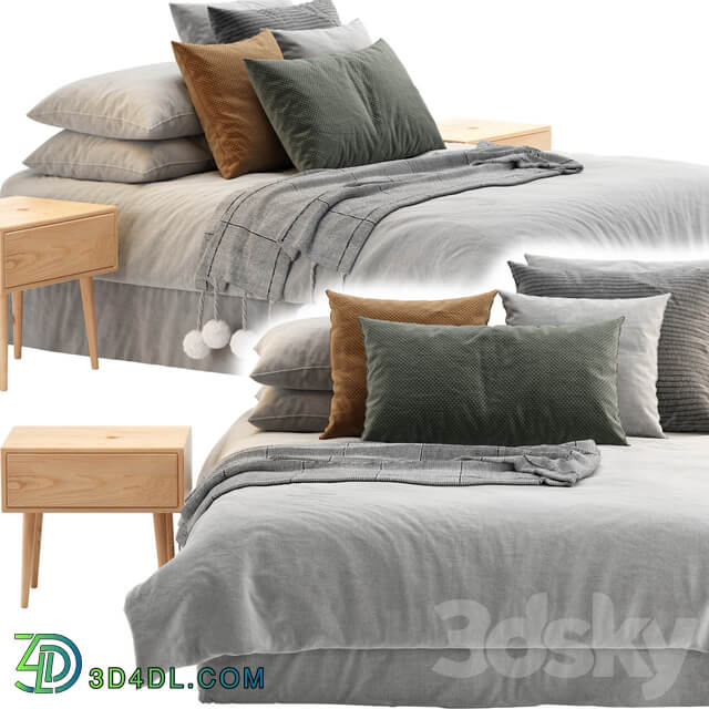 Bed Scandinavian bed