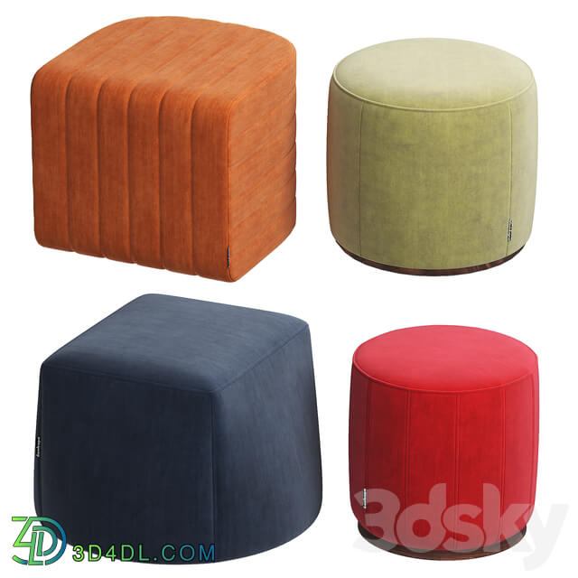2nd collection of poufs from DOMKAPA