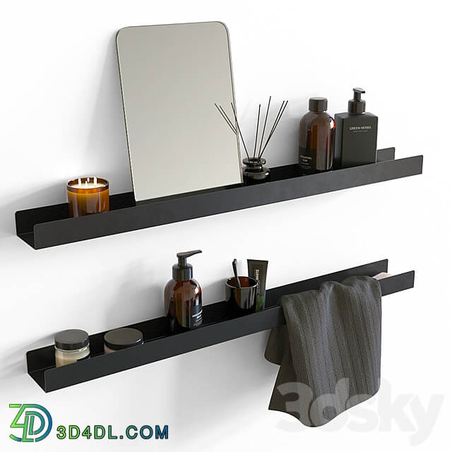 Bathroom shelves