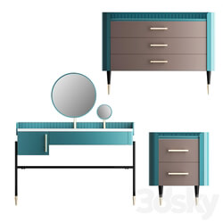Sideboard Chest of drawer furniture set Lali Dressing Table Lali Chest of Drawers Lali Bedside Table 