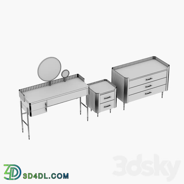 Sideboard Chest of drawer furniture set Lali Dressing Table Lali Chest of Drawers Lali Bedside Table