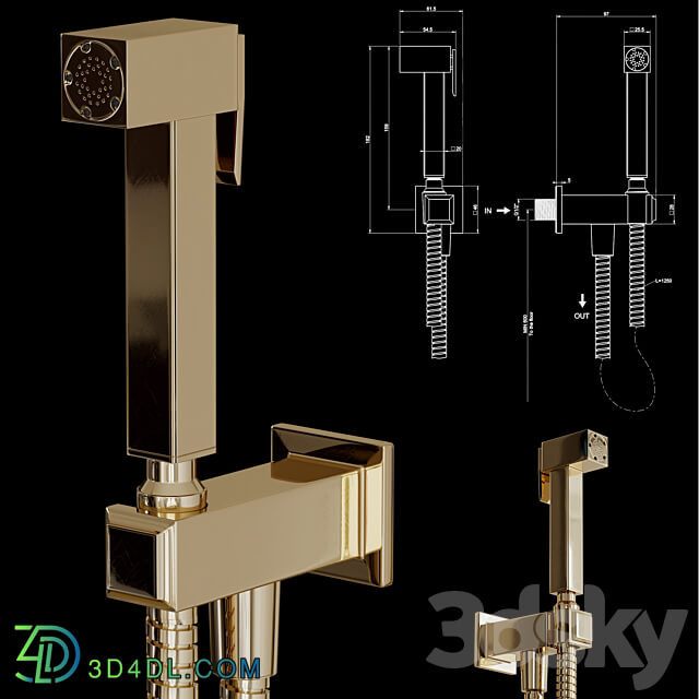 Hygienic shower Gessi Eleganza Art. 46285