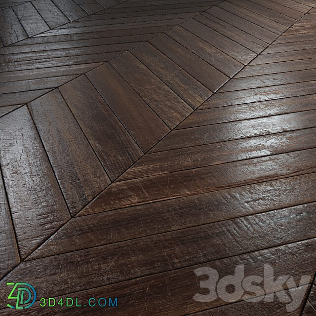 Old chevron Parquet PBR textures