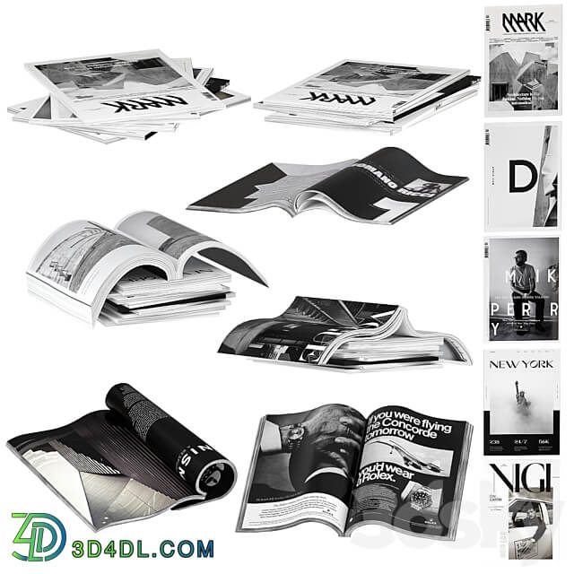 Magazines dark color 1